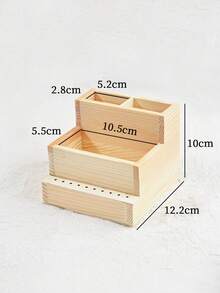 1 Máy Khoan Móng Tay Bằng Gỗ & Hộp Bảo Quản Mũi Khoan, Hộp Đựng Dụng Cụ Làm Móng Tay Bền Đẹp, Thiết Bị Làm Móng, Mũi Mài Và Phụ Kiện Khoan - Màu vàng - Xem 6