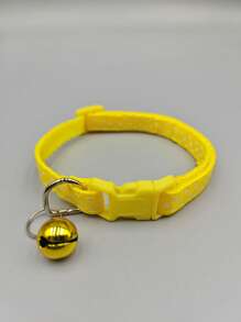 1 Họa tiết chấm bi Trang trí chuông Vòng cổ thú cưng cho chó mèo để trang trí - Màu vàng - Xem 1