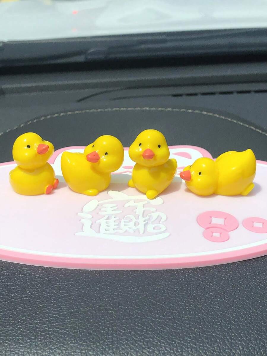 4入組鴨子設計合成樹脂車內裝飾品 - 彩色 - 查看 1