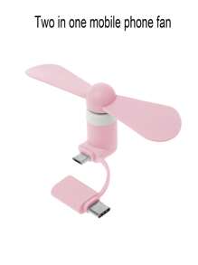 Portable Mini Phone Fan - Baby Pink - View 7