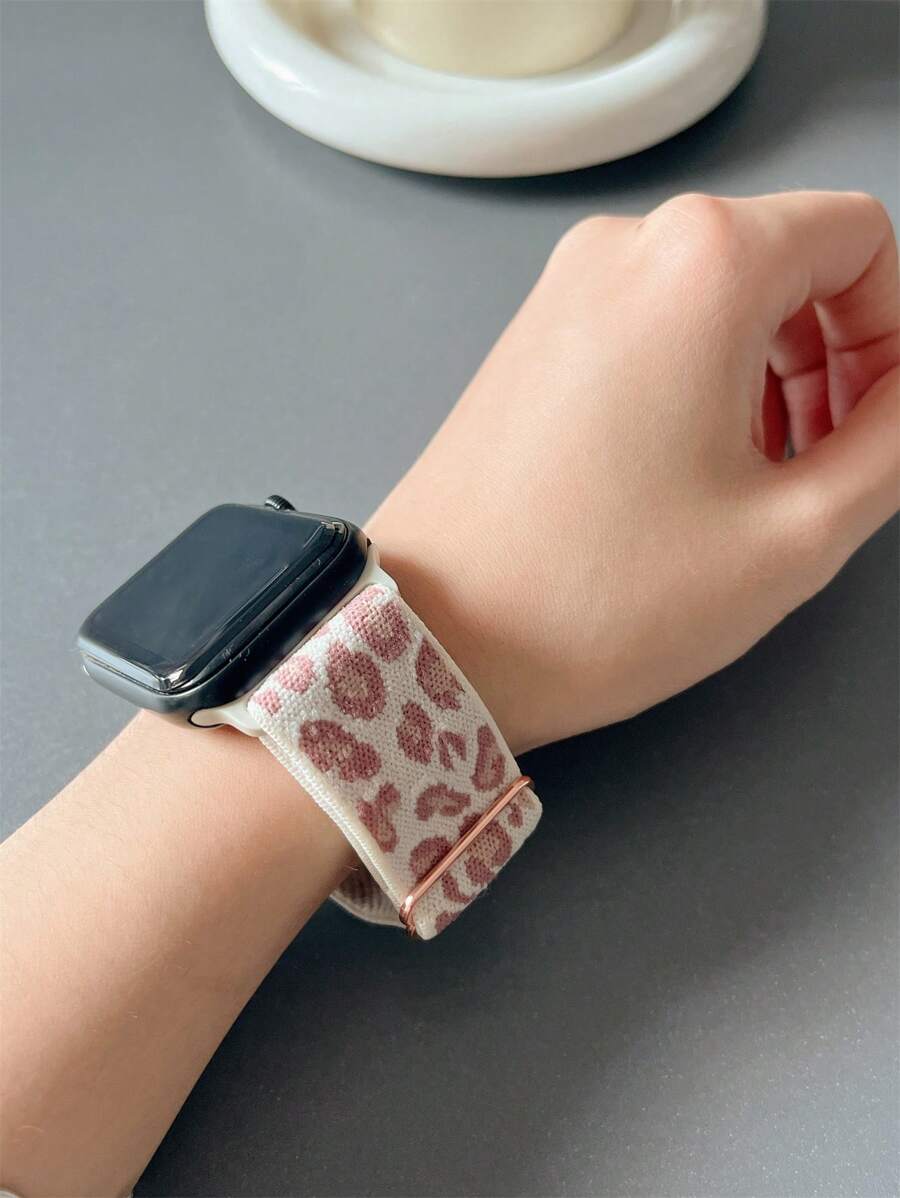 豹紋錶帶適用於Apple Watch - 粉色 - 查看 1