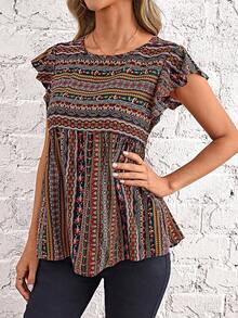 EMERY ROSE Áo sơ mi nữ Xù Bộ lạc Boho - Nhiều màu - Xem 3