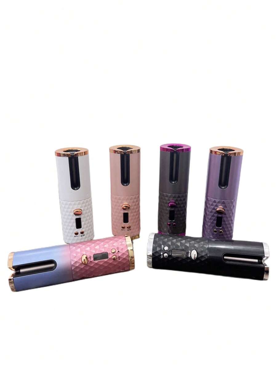 Curling Iron,Portable Black Usb Hair Curler Roller Hair Iron Curling Wand For All Hair Types - Black - View 1