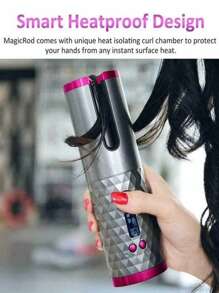 Curling Iron,Portable Black Usb Hair Curler Roller Hair Iron Curling Wand For All Hair Types - Black - View 11