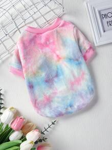 PETSIN 1入組紮染圖案寵物運動衫適用於貓和小狗 - 彩色 - 查看 8