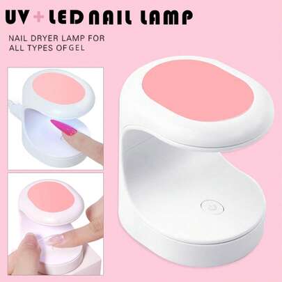Đèn LED làm móng tay mini, hình quả trứng, đèn gel khô nhanh cầm tay, đèn USB chạy bằng gel Ba Lan, đèn UV để nối móng tay dễ dàng và nhanh chóng, đèn LED UV cho người mới bắt đầu làm móng tay DIY Nail Art Phụ kiện làm móng tay
