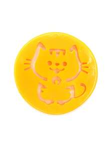 1pc Cat Design Pet Hair Removal Tool For Dog And Cat For All Season - Yellow - View 2