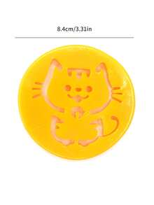 1pc Cat Design Pet Hair Removal Tool For Dog And Cat For All Season - Yellow - View 4