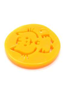 1pc Cat Design Pet Hair Removal Tool For Dog And Cat For All Season - Yellow - View 5