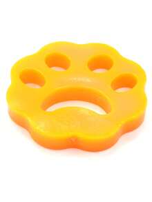 1pc Cartoon Paw Design Pet Hair Removal Tool For Dog And Cat For All Season - Yellow - View 5