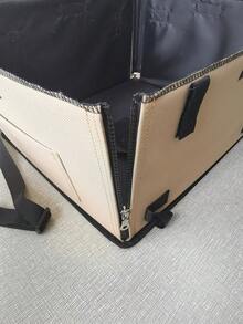 1 pieza felpa de mascota asiento de coche para gatos & perros - Beis - Ver 6