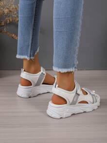 女士時尚運動涼鞋 - 米色 - 查看 2