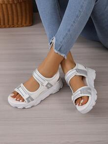 女士時尚運動涼鞋 - 米色 - 查看 5