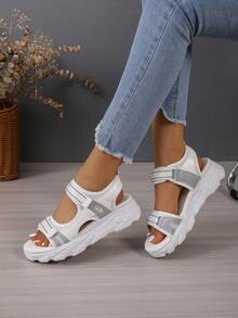 女士時尚運動涼鞋 - 米色 - 查看 6