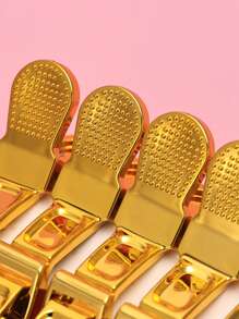 5pcs Plating Hair Salon Clip - Gold - View 4