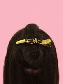 5pcs Plating Hair Salon Clip - Gold - View 5
