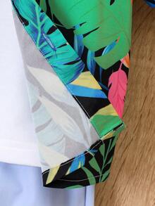 SHEIN Đứa bé trai Bản in nhiệt đới Áo sơ mi & Quần short Without Tee - Nhiều màu - Xem 8