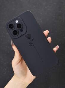 Ốp điện thoại họa tiết hoa - màu đen - Xem 2