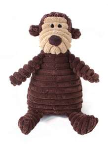 1入組卡通猴子設計寵物磨牙玩具適用於狗狗適用於磨牙