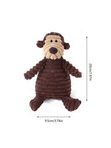 1入組卡通猴子設計寵物磨牙玩具適用於狗狗適用於磨牙