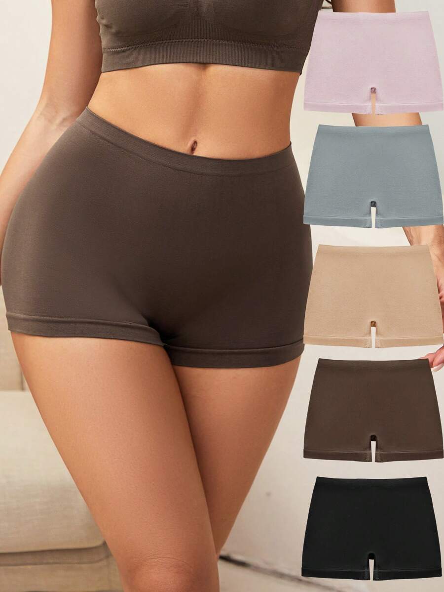 5 piezas Boyshorts unicolor - Multicolor - Ver 1