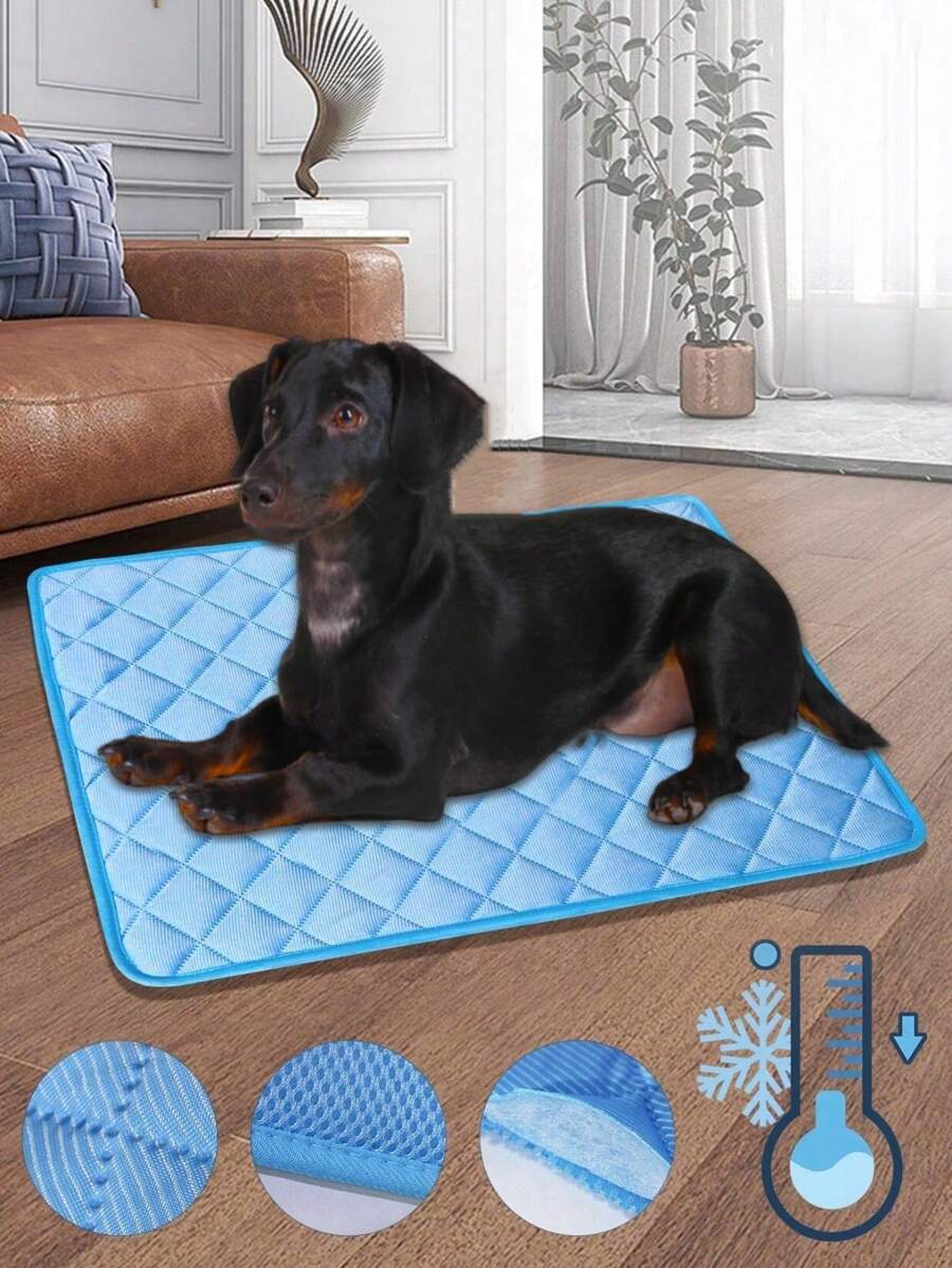 1 tấm làm mát thú cưng màu trơn cho chó mèo ngủ - Nhiều màu - Xem 1