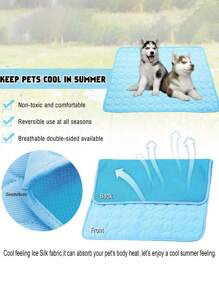 1 tấm làm mát thú cưng màu trơn cho chó mèo ngủ - Nhiều màu - Xem 6