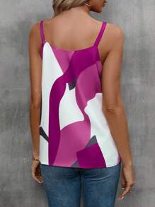 SHEIN Privé Áo khoác và áo lót dành cho xe tăng nữ Nhẫn Khối Màu Giải trí - Màu Hồng Tươi - Xem 2