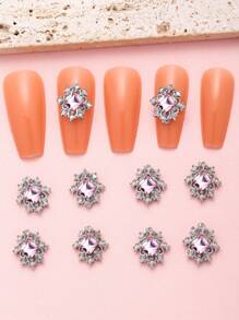 10 cái 3D Rhinestone Nail Art Trang trí - Nhiều màu - Xem 1