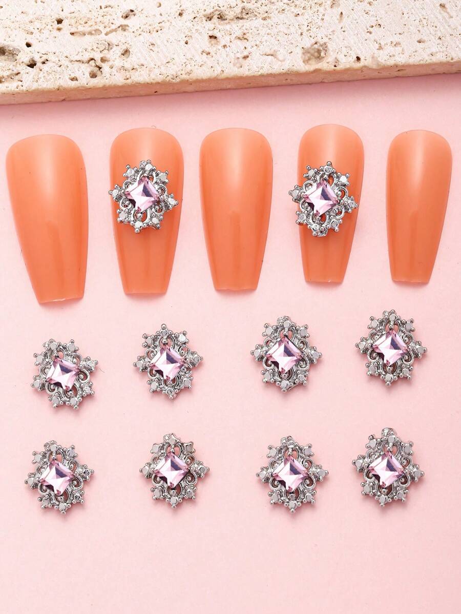 10 cái 3D Rhinestone Nail Art Trang trí - Nhiều màu - Xem 1