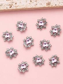 10 cái 3D Rhinestone Nail Art Trang trí - Nhiều màu - Xem 3