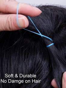 2000 piezas Goma de pelo desechable, sujetadores de coleta, bandas elásticas, diademas desechables - Multicolor - Ver 3