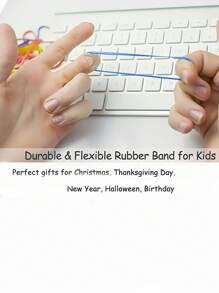 2000 piezas Goma de pelo desechable, sujetadores de coleta, bandas elásticas, diademas desechables - Multicolor - Ver 4