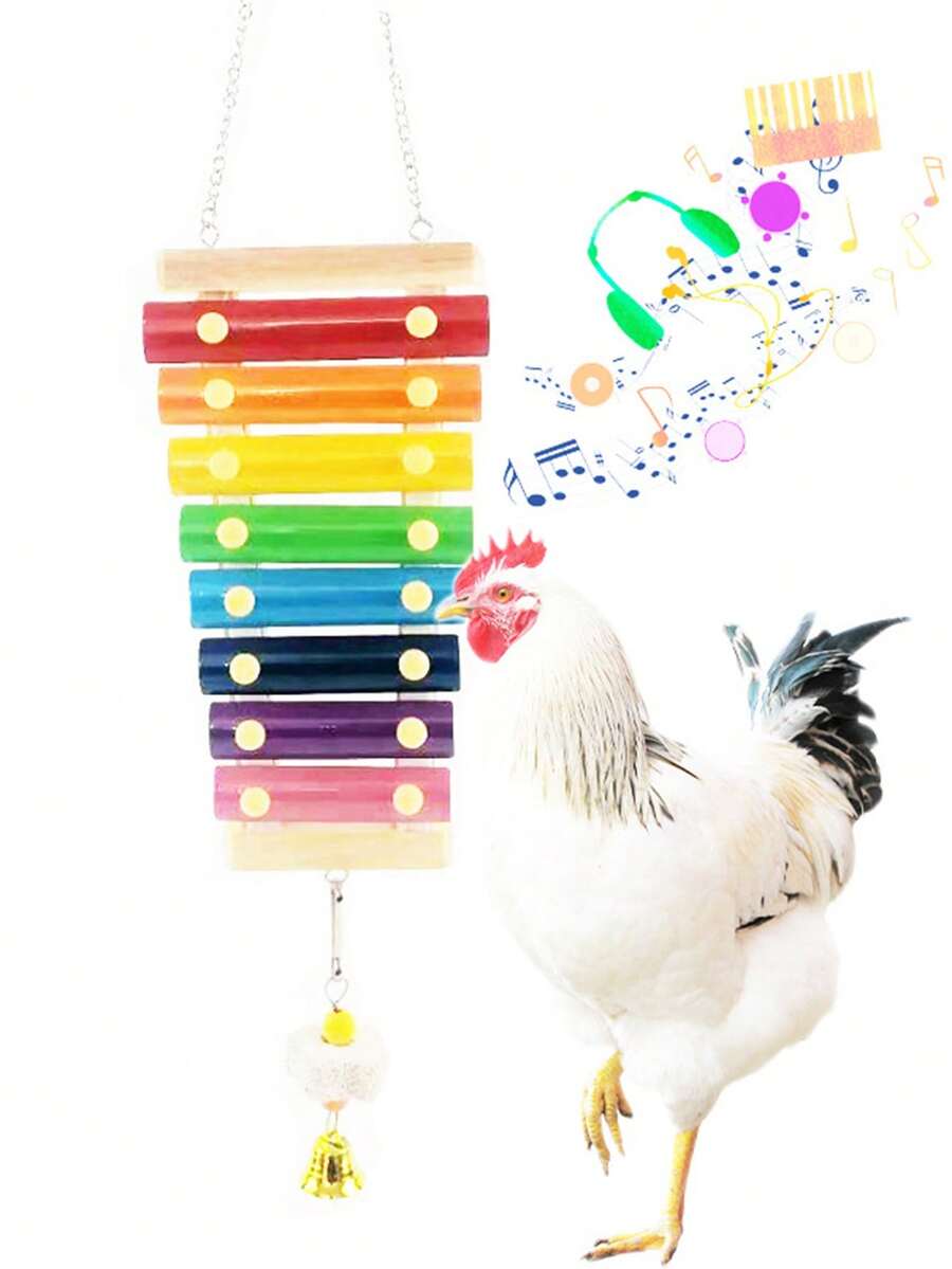 1 Khối Màu Ngẫu Nhiên Gà Xylophone Đồ Chơi Cho Thú Cưng Gà Chơi - Nhiều màu - Xem 1