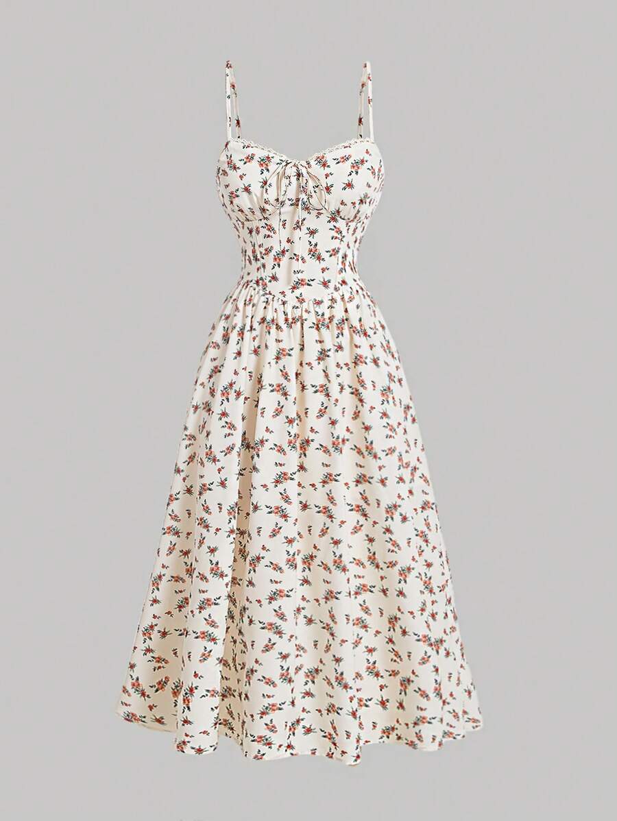 SHEIN MOD Ditsy Floral Print Cami Dress - Multicolor - View 1