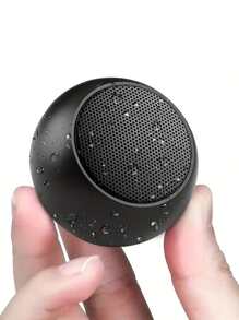 迷你便攜式音箱| 360 度高清環繞聲和增強立體聲低音 |小而大聲的無線揚聲器| TWS 配對 |金屬外殼 - 黑色 - 查看 3