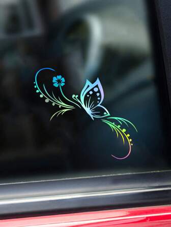 Butterfly Print Car Sticker