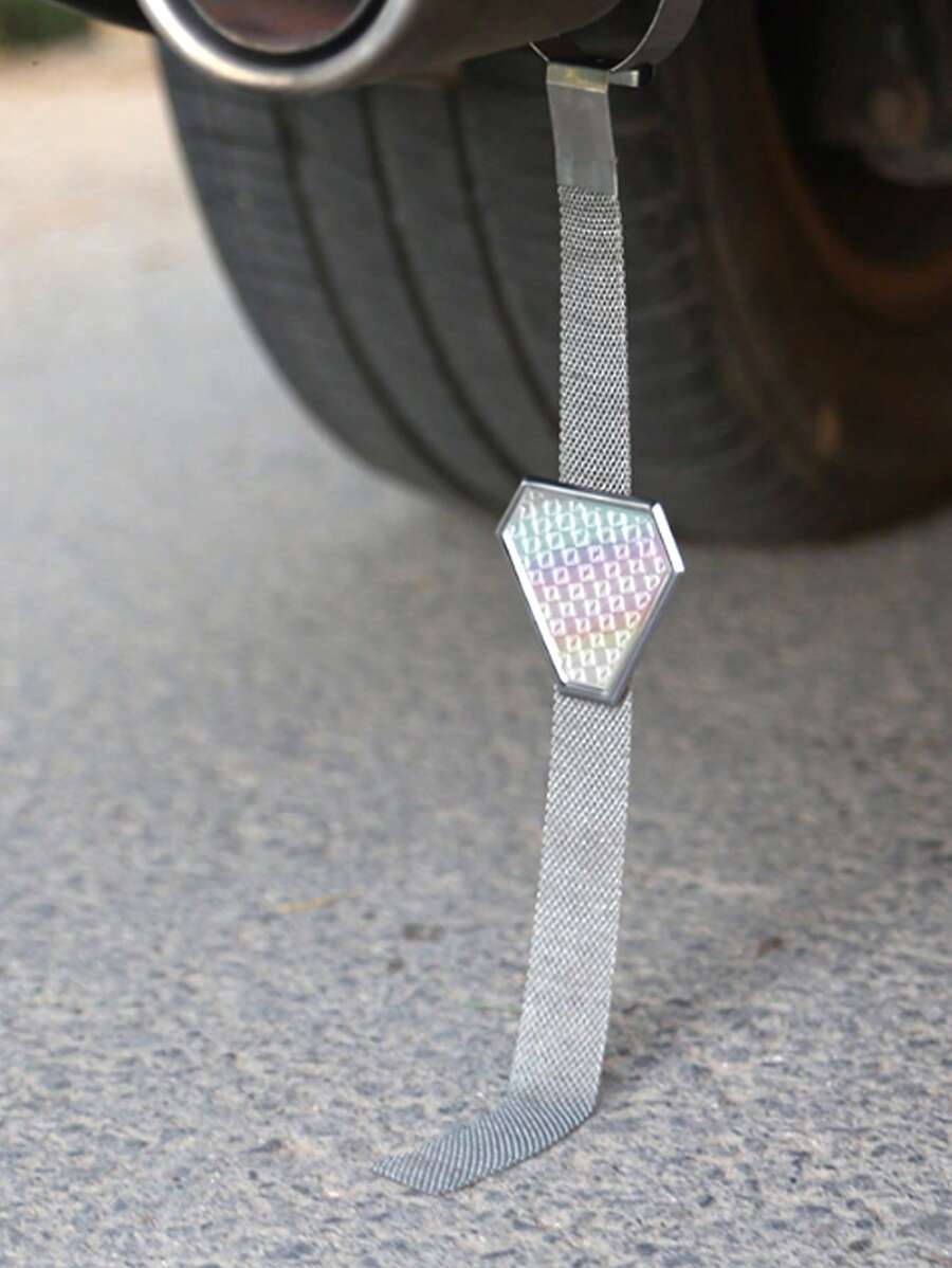 Car Safe Anti Static Strip Earth Belt Ground Wire Strap - Silver - View 1