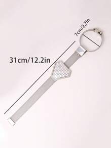 Car Safe Anti Static Strip Earth Belt Ground Wire Strap - Silver - View 2