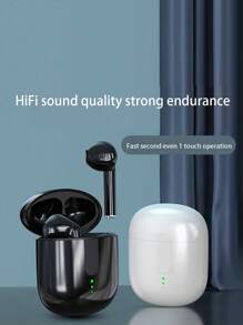 入耳式遊戲防汗LED電量顯示低延遲無綫耳機 - 黑色 - 查看 8