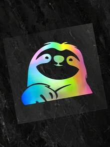 1張彩色可愛樹懶圖案防水汽車貼紙 - 彩色 - 查看 5