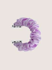 1入組女士紫色時尚織物錶帶38/40/41/42/44/45/49mm適用於Apple WatchUltra/SE/8/7/6/5/4/3/2/1 - 紫色 - 查看 1