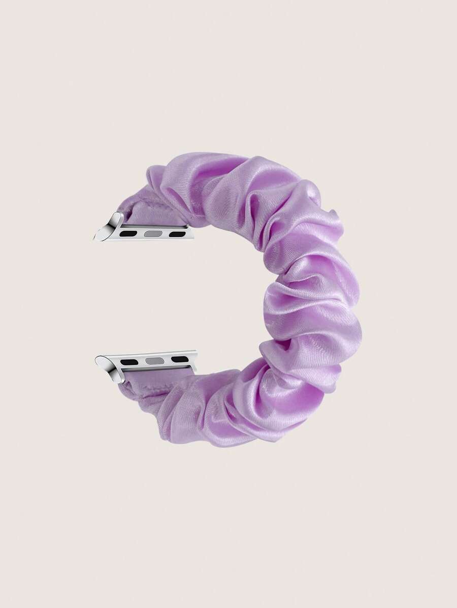 1入組女士紫色時尚織物錶帶38/40/41/42/44/45/49mm適用於Apple WatchUltra/SE/8/7/6/5/4/3/2/1 - 紫色 - 查看 1