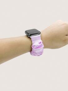 1入組女士紫色時尚織物錶帶38/40/41/42/44/45/49mm適用於Apple WatchUltra/SE/8/7/6/5/4/3/2/1 - 紫色 - 查看 3