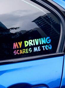 tờ Nhãn dán đồ họa chữ cái nhiều màu - Nhiều màu - Xem 1