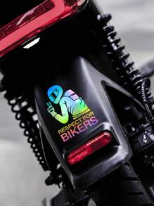 1張彩色字母圖案汽車貼紙 - 彩色 - 查看 4