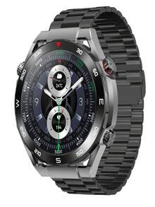 1pc Heart Rate Monitoring Smart Watch - Black - View 1