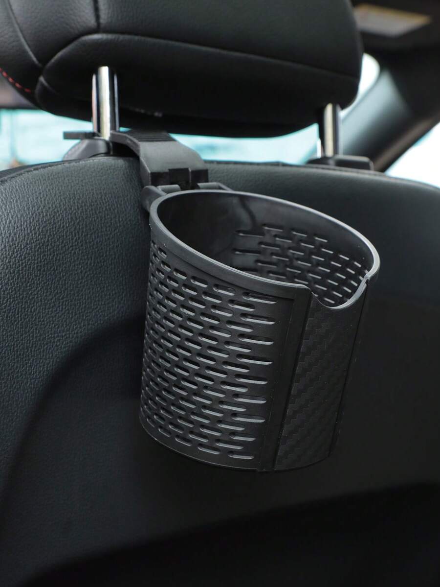 CARSUN 1入組極簡車座後背飲料架 - 黑色 - 查看 1