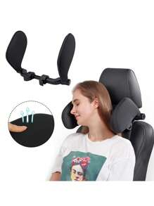 asiento de coche reposacabezas Almohada , paño soporte para el cuello Almohada , lado cabeza de viaje de dormir almohadón de coche Accesorios - Negro - Ver 2