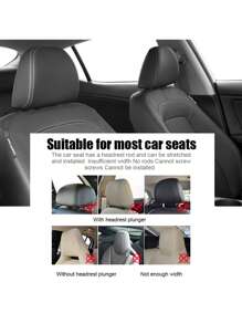 asiento de coche reposacabezas Almohada , paño soporte para el cuello Almohada , lado cabeza de viaje de dormir almohadón de coche Accesorios - Negro - Ver 6